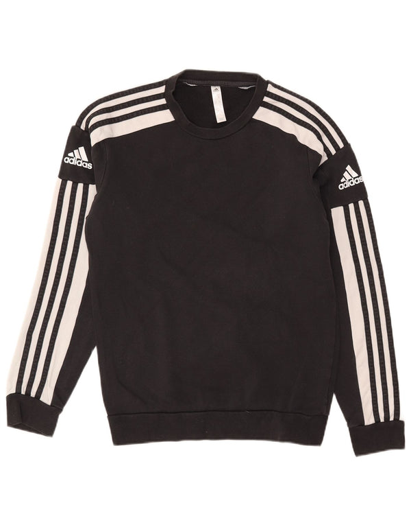 Adidas Mens Moletom Jumper XS Preto Colorblock Algodão