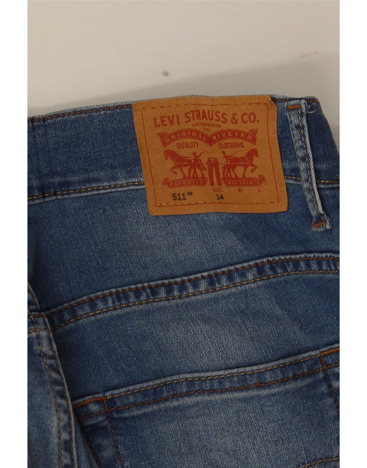 Jeans Levi's Meninos 511 Slim 13-14 Anos W28 L27 Azul
