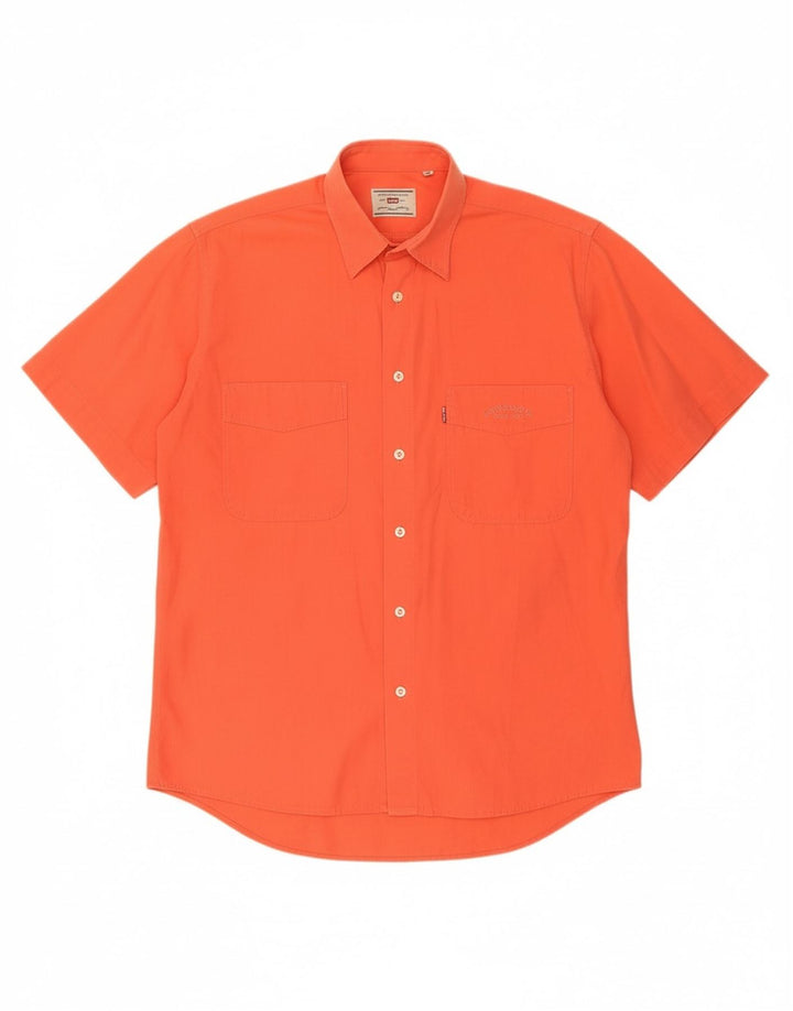 Camisa masculina de manga curta LEVI'S pequena laranja algodão