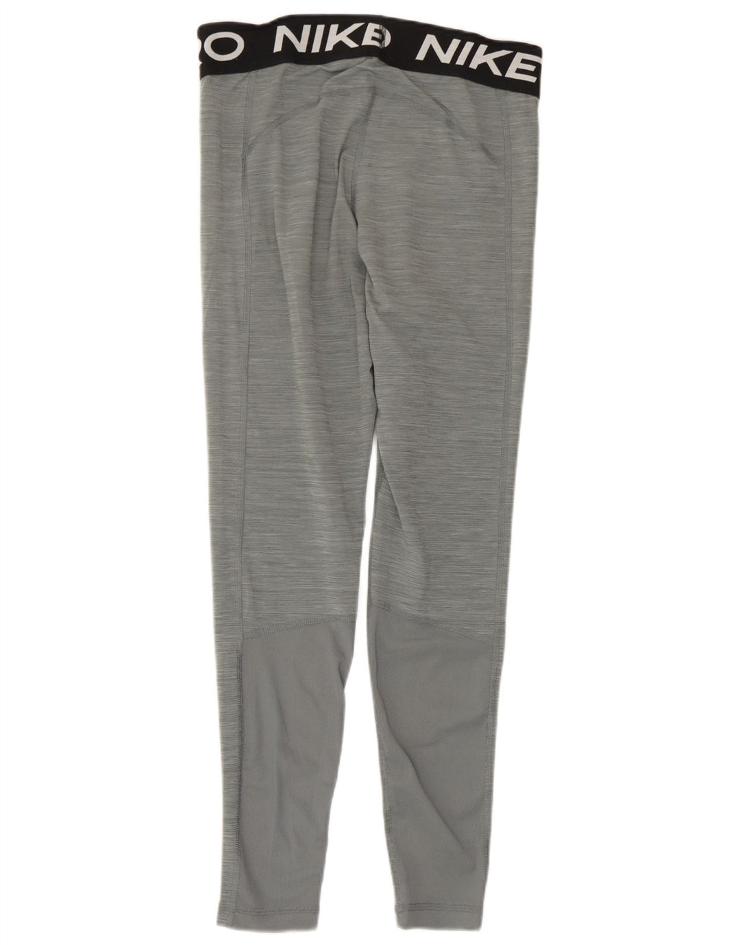 Nike Womens Dri Fit Graphic Leggings UK 12 Medium Grey Colourblock