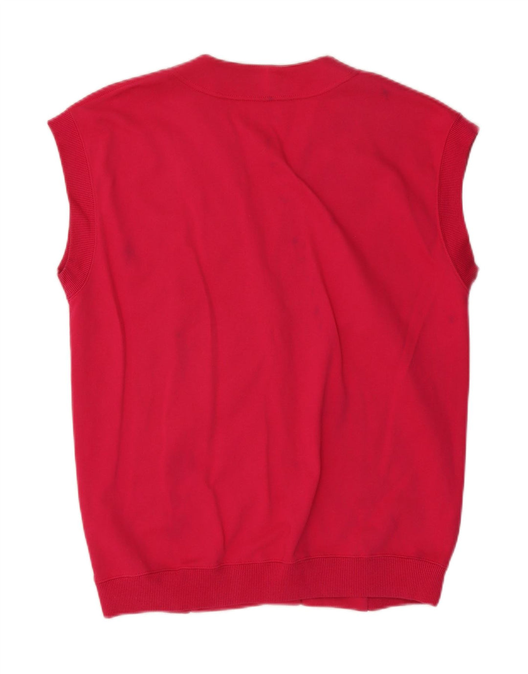 FILA Womens Sleeveless Cardigan Sweater IT 48 XL Pink Cotton Vintage Fila and Second-Hand Fila from Messina Hembry 