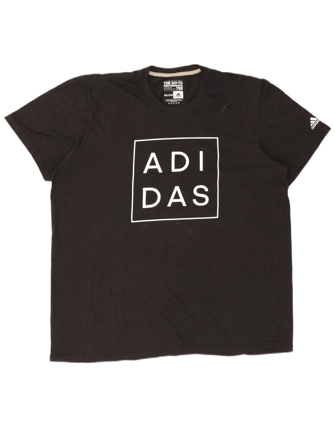 Camiseta masculina ADIDAS com estampa gráfica 2XL poliéster preto