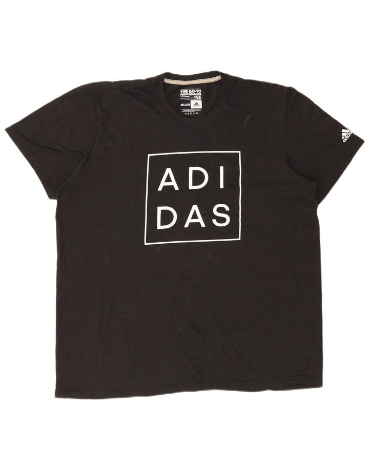 Camiseta masculina ADIDAS com estampa gráfica 2XL poliéster preto