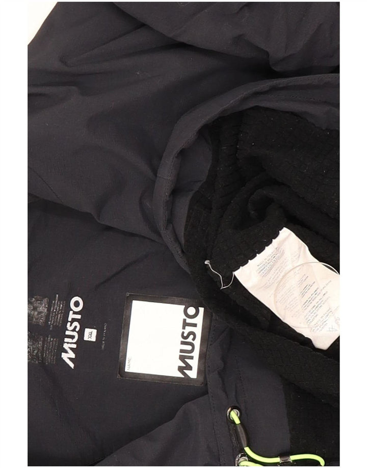 Jaqueta de chuva masculina Musto UK 44 2XL poliamida azul marinho