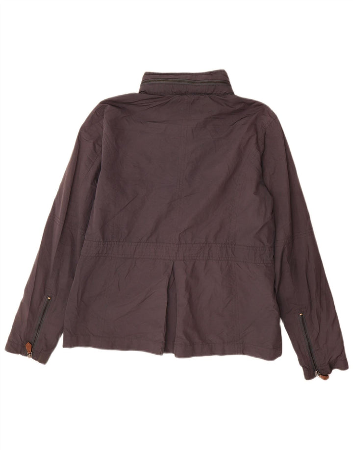 Jaqueta utilitária feminina Massimo Dutti UK 16 grande poliéster cinza