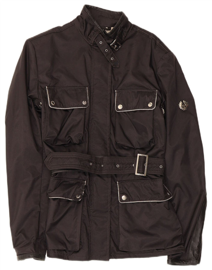 Jaqueta utilitária feminina Belstaff IT 44 médio preto nylon