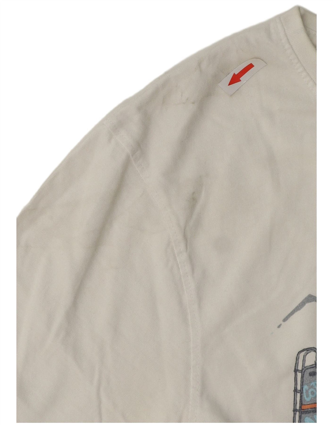 Camiseta masculina gráfica Saltrock top pequeno algodão branco