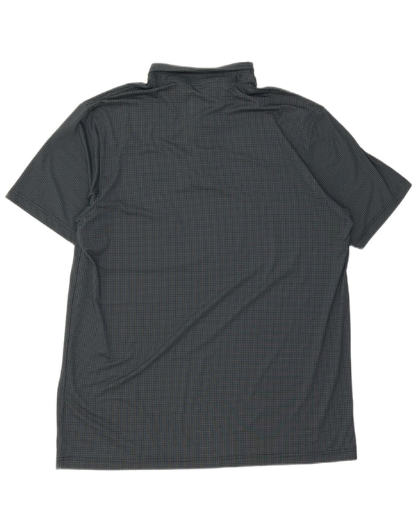 Camisa polo masculina Nike Dri Fit 4XL poliéster manchado verde