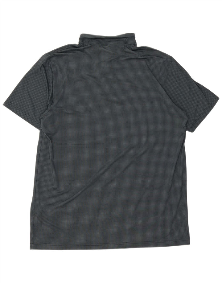 Camisa polo masculina Nike Dri Fit 4XL poliéster manchado verde