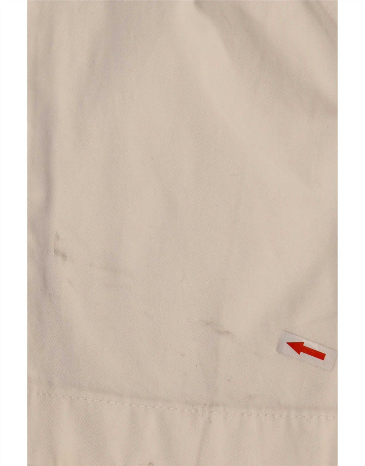Calça capri feminina Tommy Hilfiger EUA 8 médio W32 L21 algodão branco