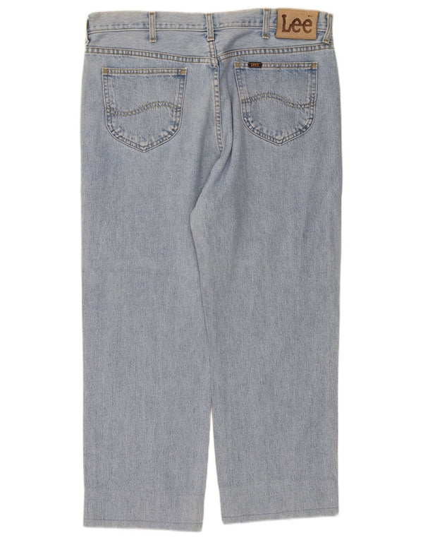 Lee Mens Chicago Straight Jeans W38 L27 Azul Algodão