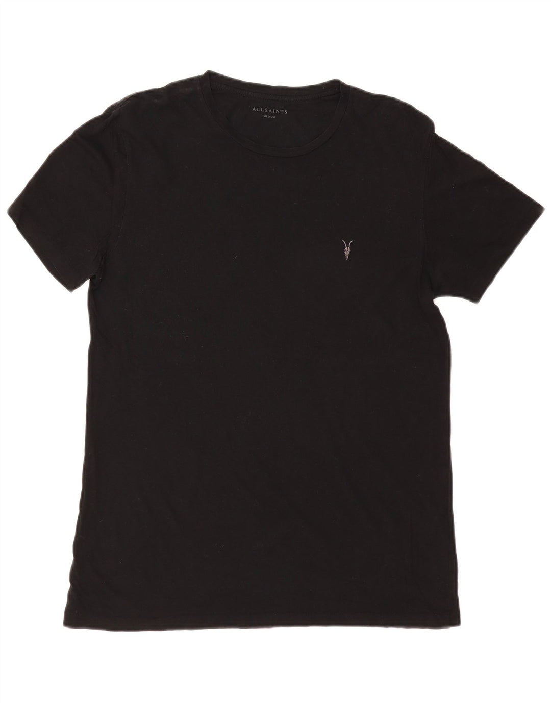 Camiseta masculina ALL SAINTS Top médio algodão preto