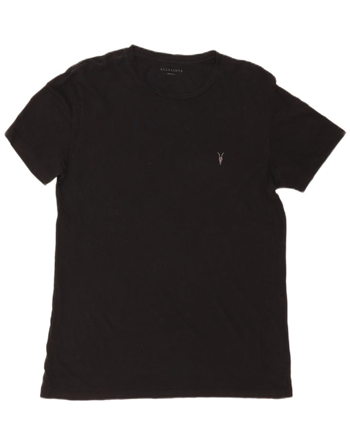 Camiseta masculina ALL SAINTS Top médio algodão preto