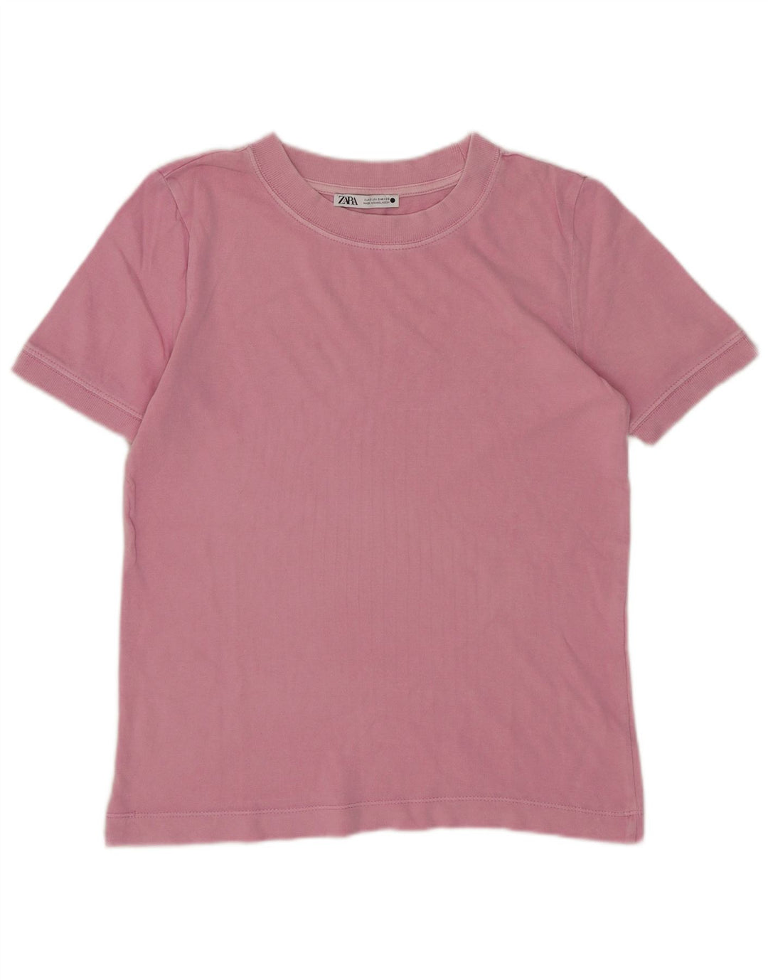 Zara Camiseta Feminina Top UK 10 Pequena Rosa