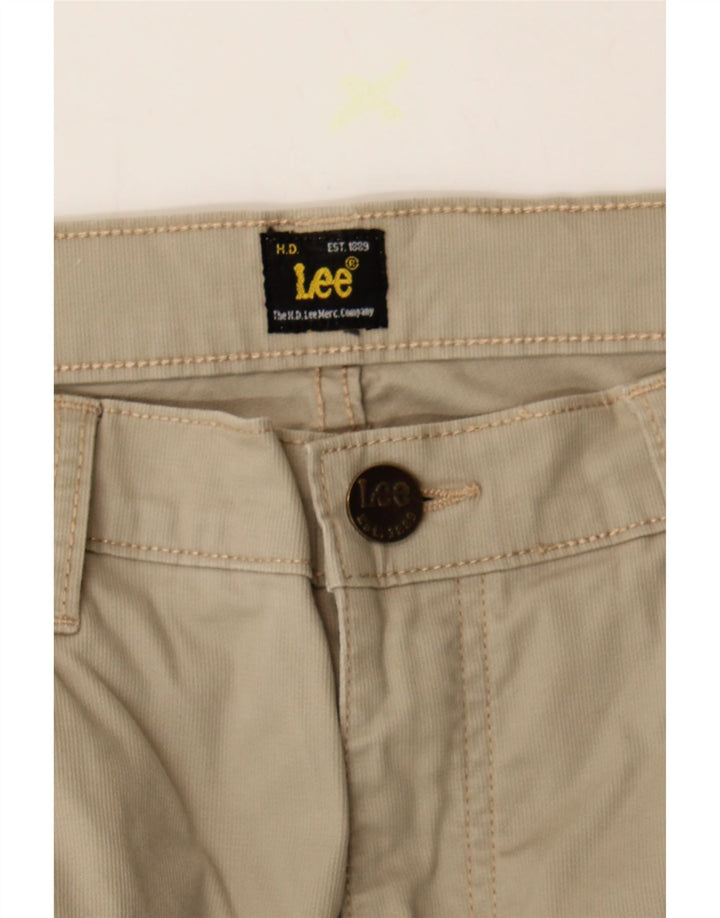 LEE Mens Brooklyn Straight Casual Trousers W36 L30 Beige Cotton Vintage Lee and Second-Hand Lee from Messina Hembry 