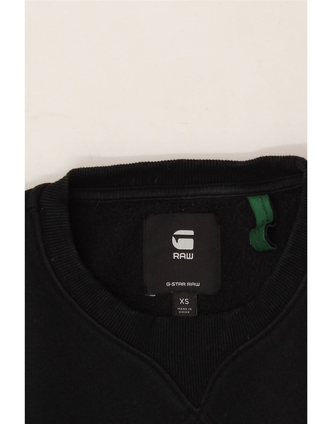 G-STAR Womens Sweatshirt Jumper UK 6 XS Black Cotton Vintage G-Star and Second-Hand G-Star from Messina Hembry 