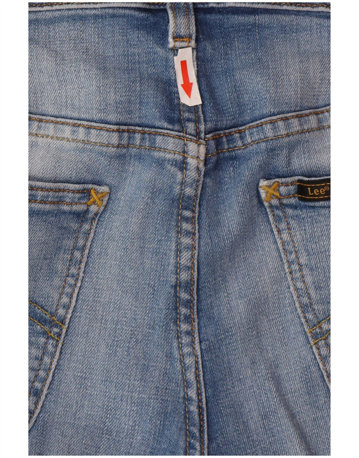 Lee Womens Daren Straight Jeans W28 L32 Azul Algodão
