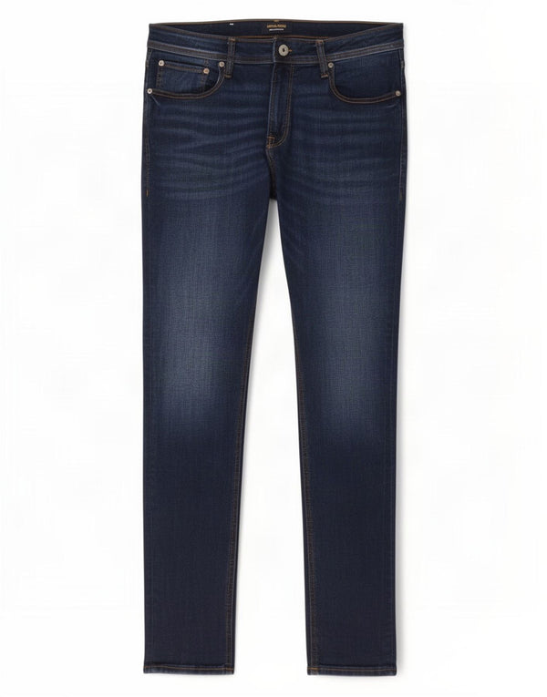 Jack & Jones Masculino Liam Skinny Jeans W36 L34 Azul Algodão
