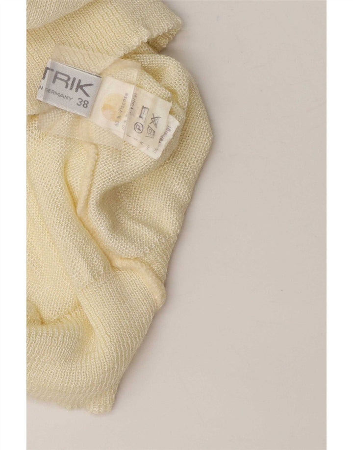 Colete feminino vintage regata UE 38 médio off white viscose