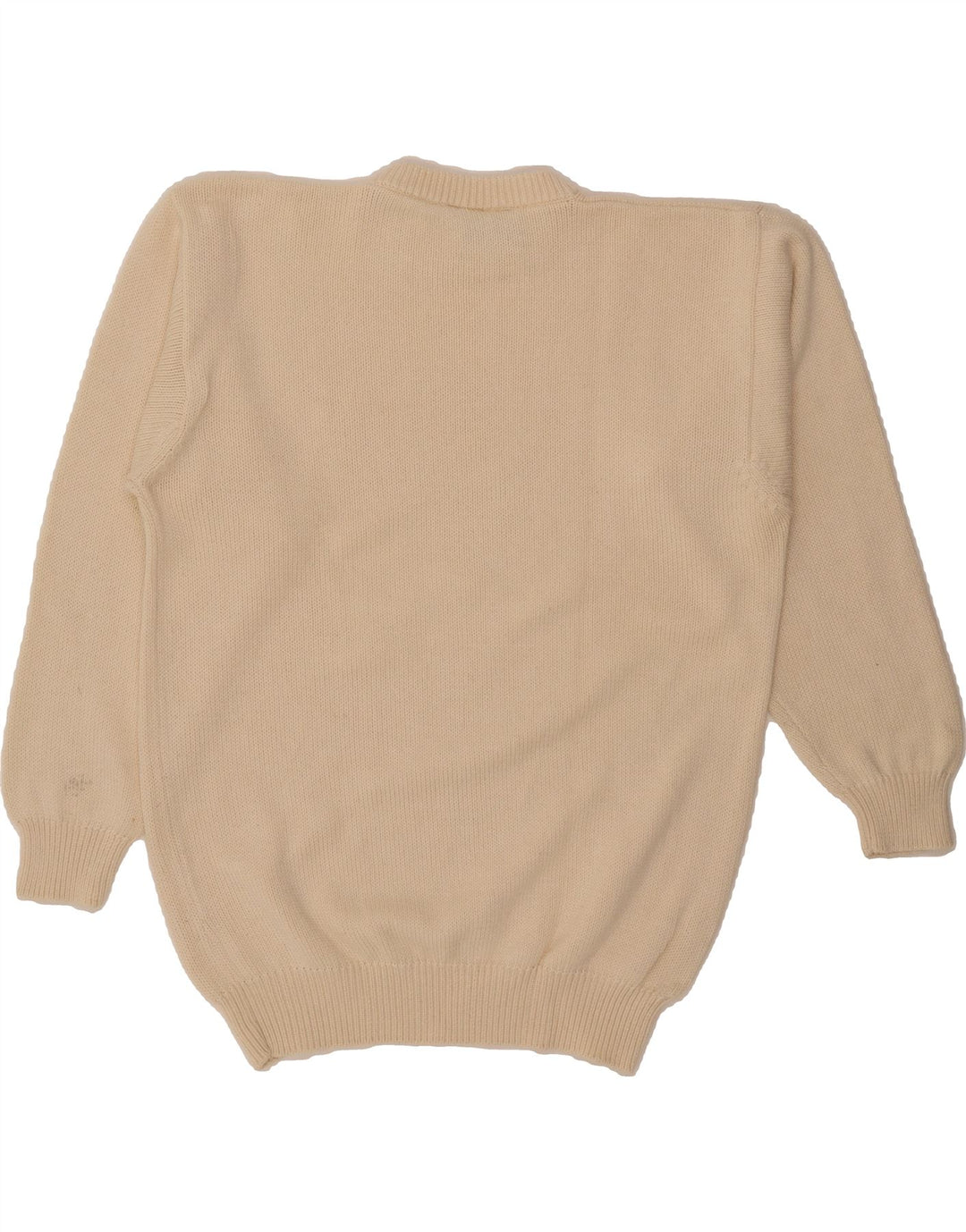 VINTAGE Mens Crew Neck Jumper Sweater IT 54 XL Beige Cotton Vintage Vintage and Second-Hand Vintage from Messina Hembry 