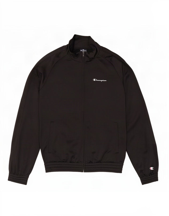 Champion Mens Treino Top Jacket Pequeno Poliéster Preto