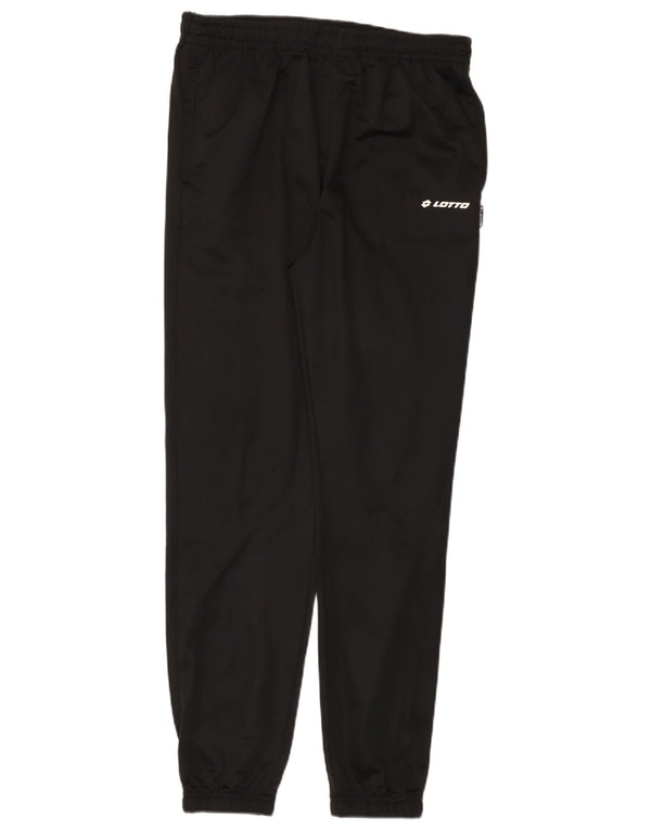 Calça de treino feminina Lotto Joggers UK 16 grande poliéster preto