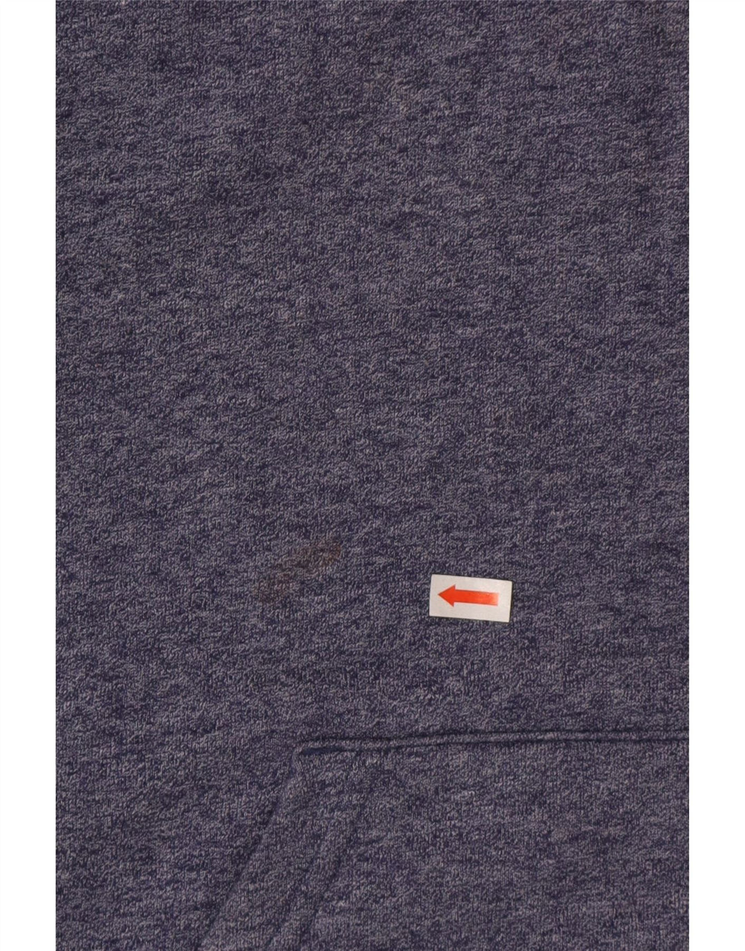 Quiksilver moletom masculino com capuz, algodão manchado azul médio