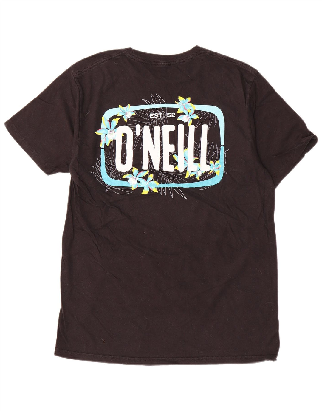 Camiseta masculina O'Neill com ajuste moderno gráfico top médio algodão preto