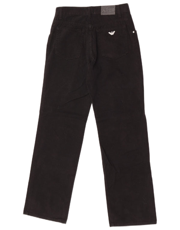 Armani Meninos Jeans Retos 10-11 Anos W25 L28 Algodão Preto