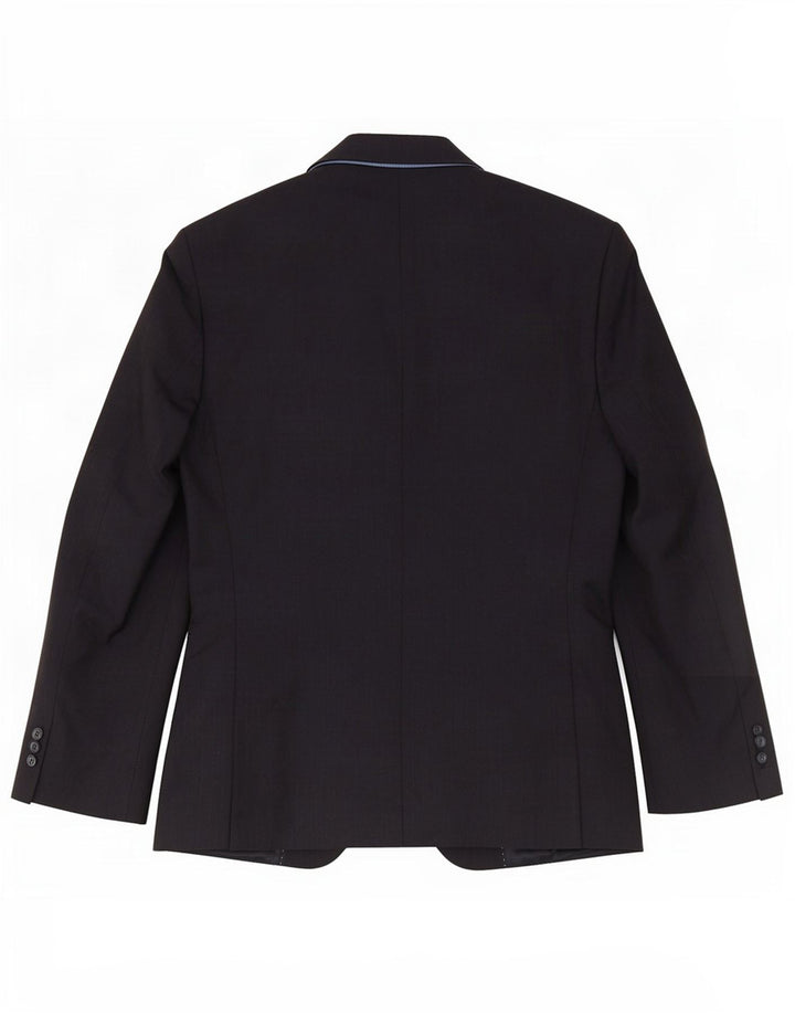 Jaqueta blazer masculina de 2 botões Marks & Spencer Reino Unido 38 lã azul marinho médio