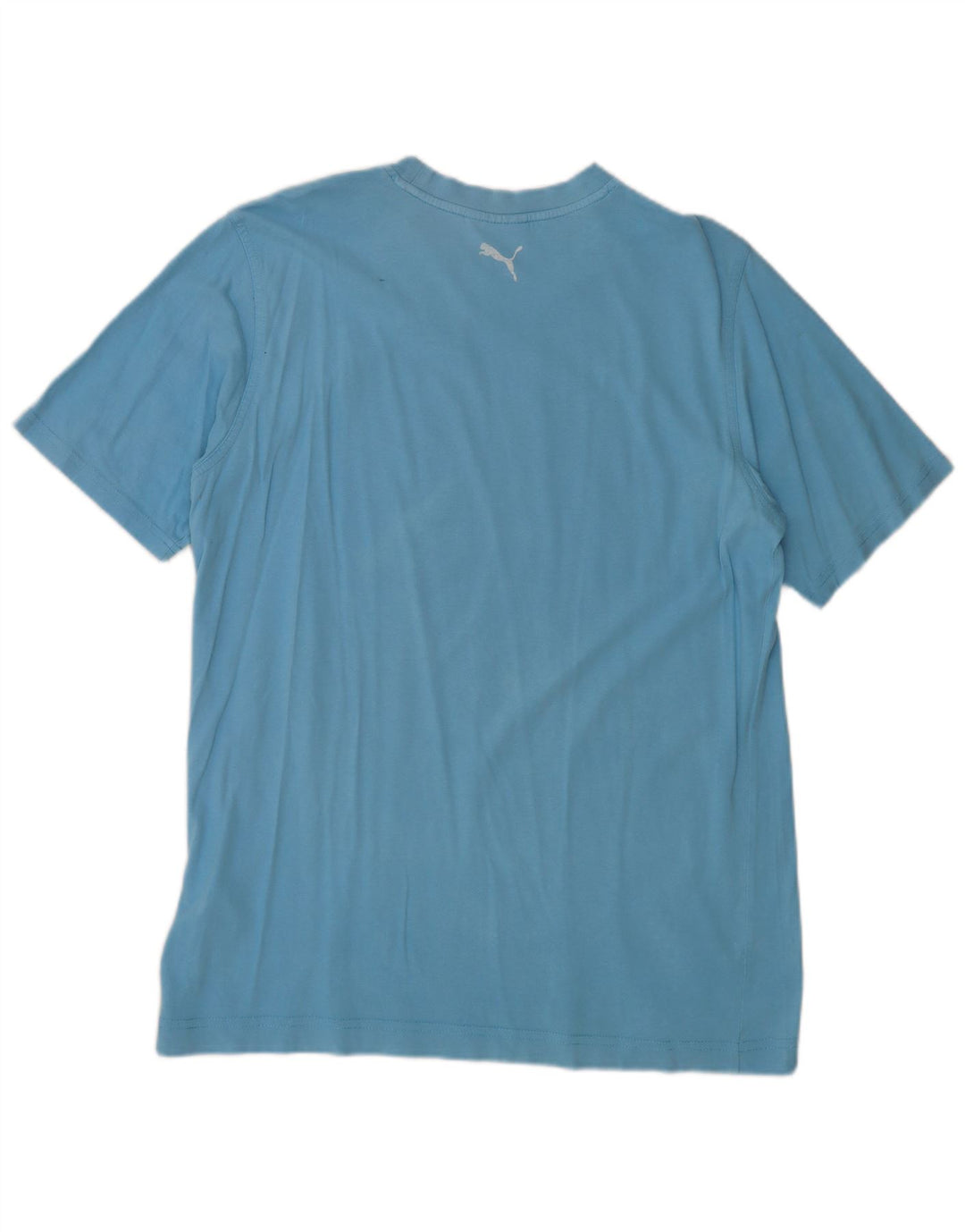 Camiseta masculina gráfica PUMA grande algodão azul