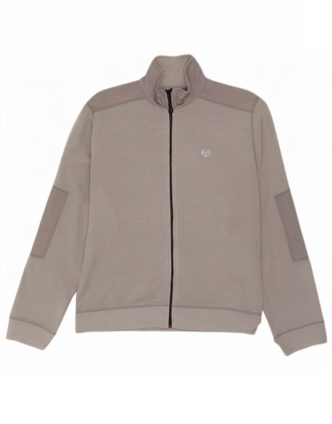 Jaqueta de lã masculina Sergio Tacchini Reino Unido 42 XL risca de giz cinza