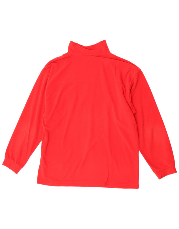 Schoffel Mens Zip Neck Fleece Jumper Médio Vermelho