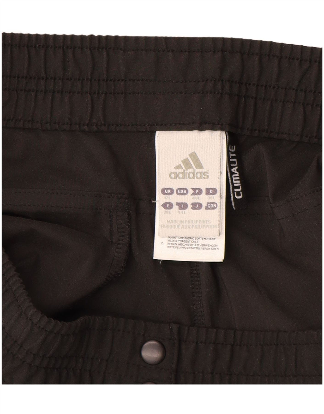 Calça Adidas Climalite Feminina UK 12 Médio Preto Poliéster