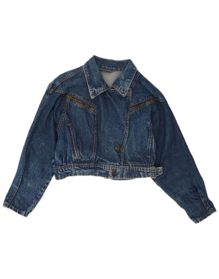 Jaqueta jeans feminina Rifle UK 14 algodão azul médio