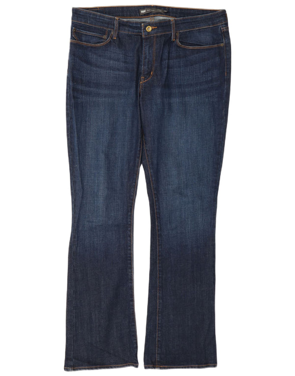 Calça Jeans Feminina Levi's Demi Curve Mid Rise Bootcut W33 L32 Azul Marinho Algodão