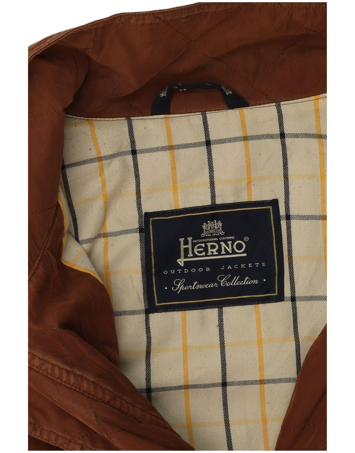 Jaqueta bomber masculina Herno UK 42 XL marrom