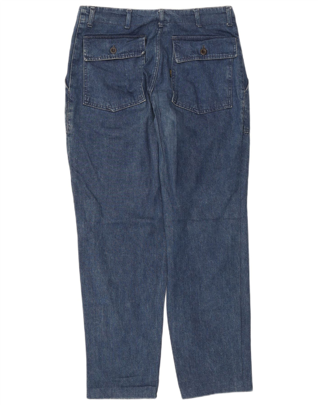 Jeans cônicos masculinos VINTAGE W32 L29 algodão azul