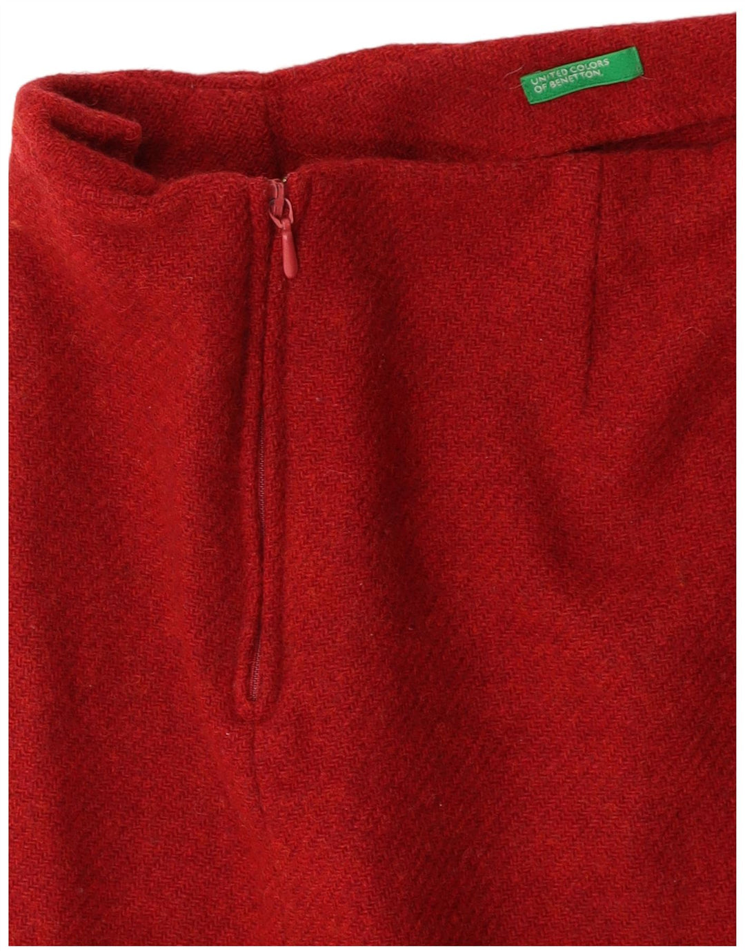 Mini saia feminina BENETTON W26 pequena Borgonha