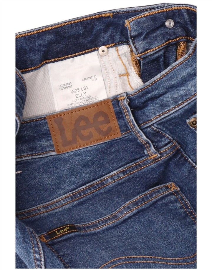 Lee Womens Elly Slim Jeans W25 L28 Algodão Azul