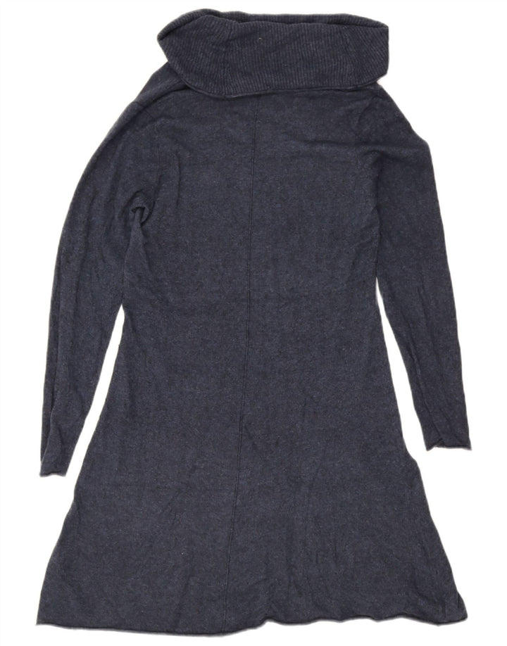 Vestido jumper feminino White Stuff Reino Unido 14 viscose azul marinho médio