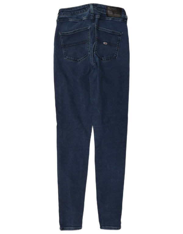 Jeans skinny feminino Tommy Hilfiger W26 L30 algodão azul marinho