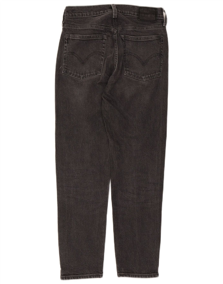 Calça jeans feminina Levi's Tapered W26 L26 algodão preto