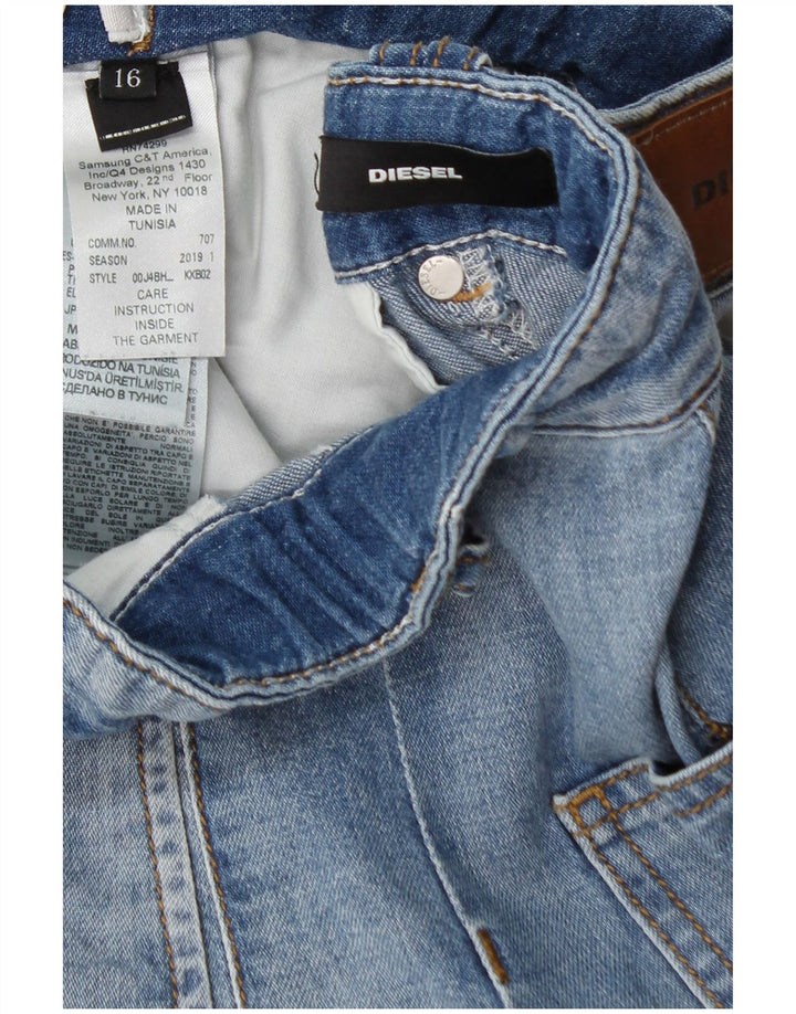 DIESEL Shorts Jeans Meninas 15-16 Anos W28 Azul Algodão