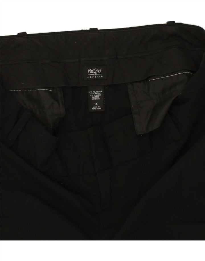 MOSSIMO Womens Stretch Straight Casual Trousers US 14 XL W36 L32 Black Vintage Mossimo and Second-Hand Mossimo from Messina Hembry 