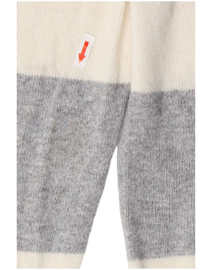 Suéter feminino Crew Clothing com gola redonda UK 12 Médio Off White