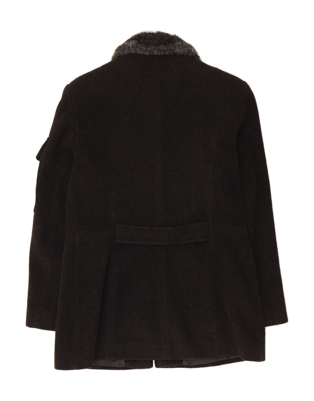 SASHA Womens Overcoat UK 14 Large Black Wool Vintage Sasha and Second-Hand Sasha from Messina Hembry 