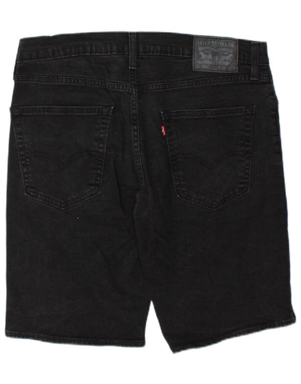 Shorts jeans masculino 502 Levi's W36 grande algodão preto