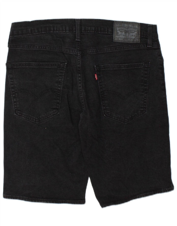 Shorts jeans masculino 502 Levi's W36 grande algodão preto