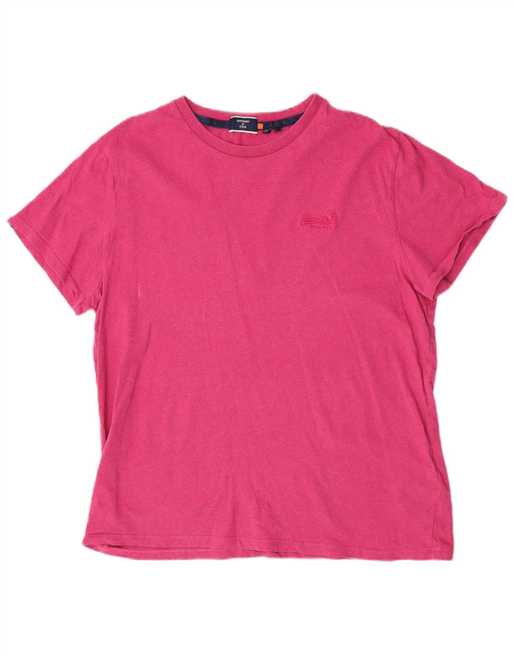 Camiseta masculina Superdry Top 2XL algodão rosa